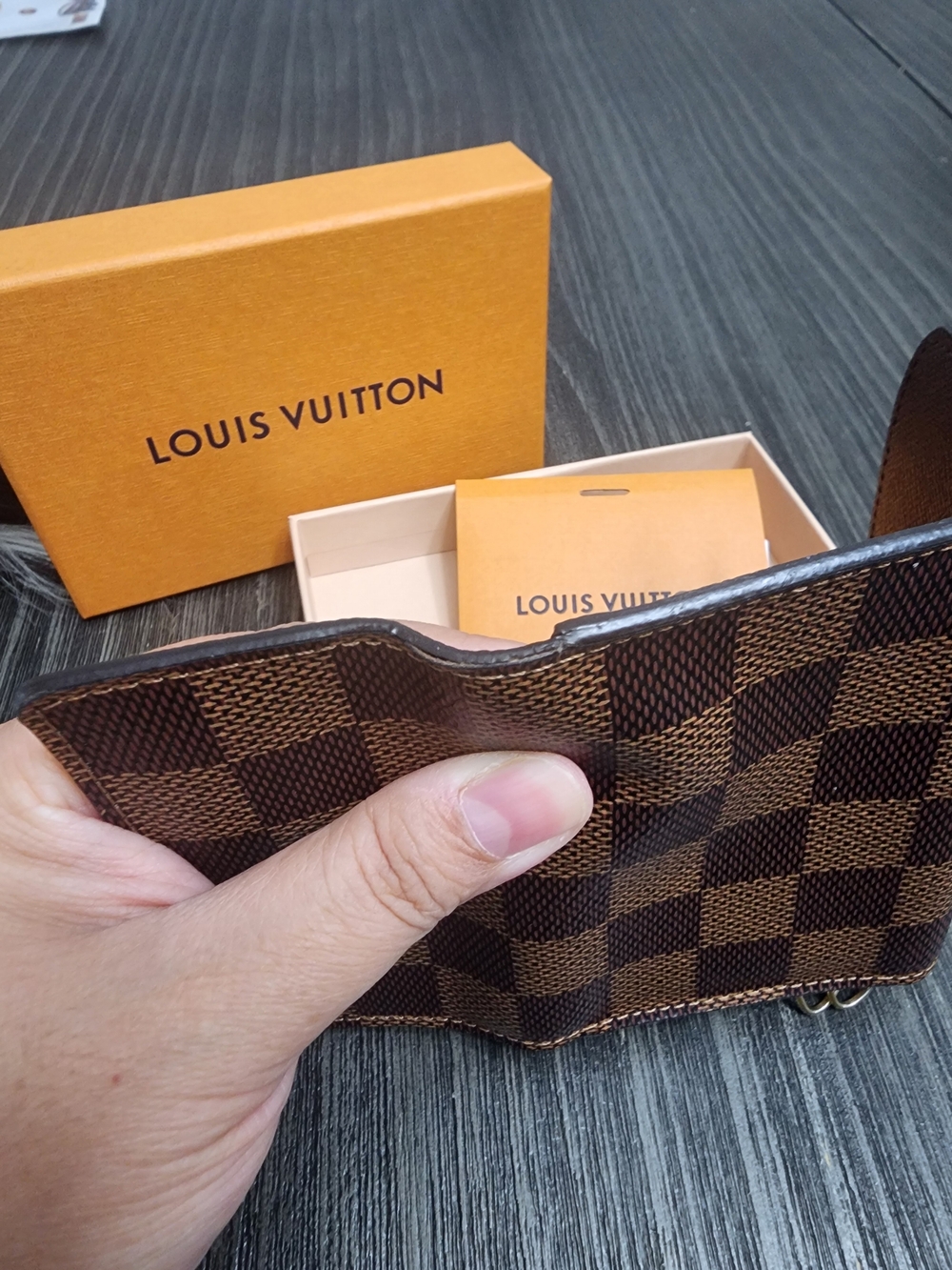 Louis Vuitton Damier Ebene Key Pouch - Brown - Picture 6 of 10